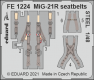 1/48 1224: MiG-21R seatbelts STEEL